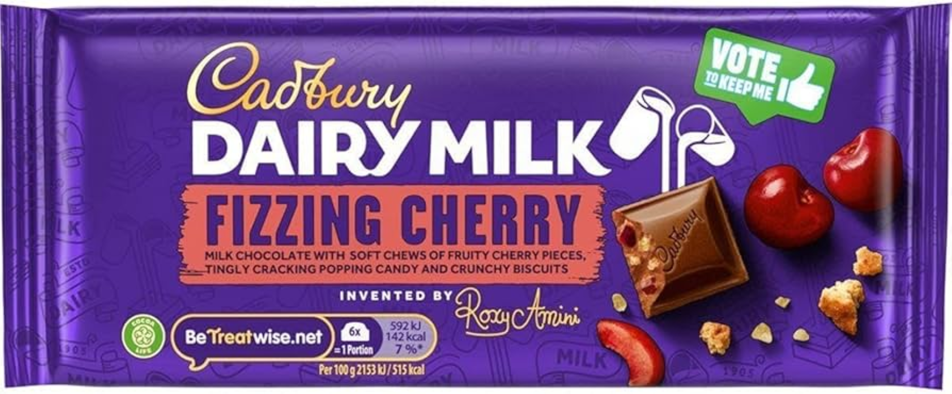 CADBURY FIZZING CHERRY 110G